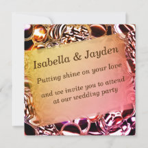 ガラスの泡または派手なサーモンのトーン