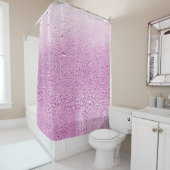 ガラスの湿地の上に雨の滴のテクスチャ シャワーカーテン (インサイチュ)