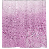 ガラスの湿地の上に雨の滴のテクスチャ シャワーカーテン (正面)