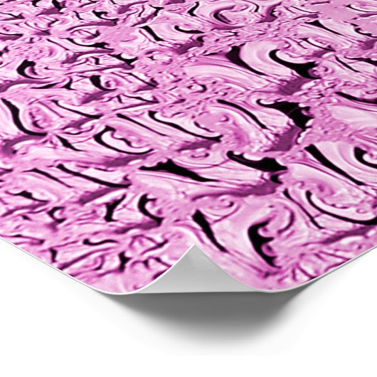 ガラスの湿地の上に雨の滴のテクスチャ ポスター (角)