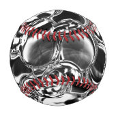 ガラスの玉か最も暗い金属の玉？ 野球ボール (裏面)