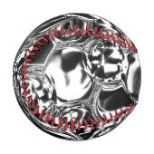 ガラスの玉か最も暗い金属の玉？ 野球ボール (正面左)