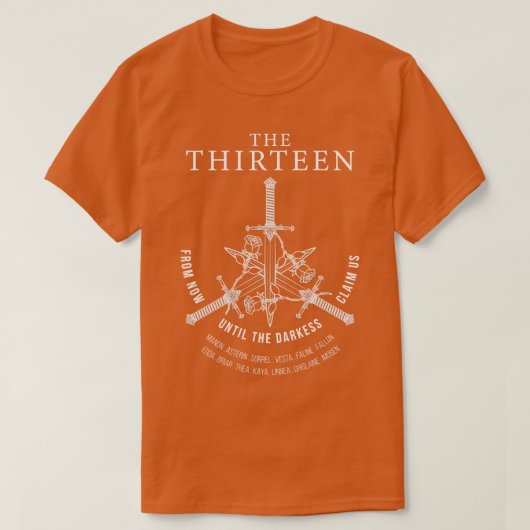 ガラスの玉座マノン13人ブラックビーク Tシャツ (デザイン正面)