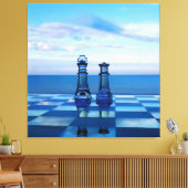 ガラスの王と女王。 キャンバスプリント (インサイチュ (リビング))