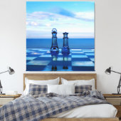 ガラスの王と女王。 キャンバスプリント (インサイチュ (寝室))