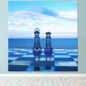 ガラスの王と女王。 キャンバスプリント (インサイチュ (ウッドフロア))