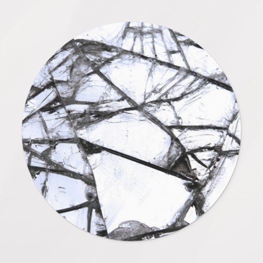 ガラスの破片 ラベル (デザイン1)