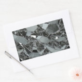 ガラスの破片 長方形シール (封筒)