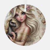 ガラスの絶妙なクリスマス装飾、魅惑的 ガラスオーナメント (裏面)