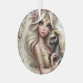 ガラスの絶妙なクリスマス装飾、魅惑的 ガラスオーナメント (正面左)