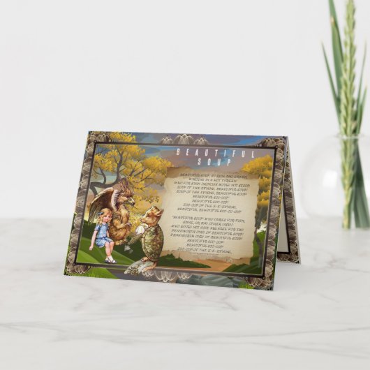 ガラスの美しいスープの歌詞 サンキューカード (正面)