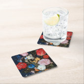 ガラスの花びら、ジャン・ブルーゲル長老 スクエアペーパーコースター (インサイチュ)