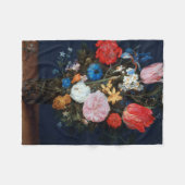 ガラスの花びら、ジャン・ブルーゲル長老 フリースブランケット (正面(横))