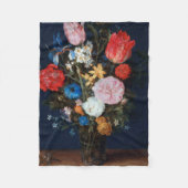 ガラスの花びら、ジャン・ブルーゲル長老 フリースブランケット (正面)