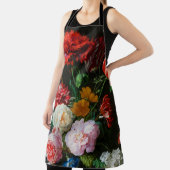 ガラスの花瓶で花を飾る静物詩 エプロン (インサイチュ)