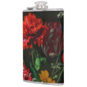 ガラスの花瓶で花を飾る静物詩 フラスク (左)