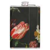 ガラスの花瓶で花を飾る静物詩 フラスク (裏面)