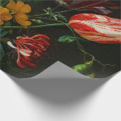 ガラスの花瓶で花を飾る静物詩 ラッピングペーパー (角)