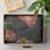 ガラスの花瓶で花を飾る静物詩 薄葉紙 (ギフト)