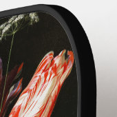 ガラスの花瓶に花を飾る静かなクラシック生活 ピックルボールラケット (左詳細)