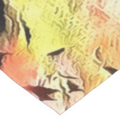 ガラスの花瓶のポピー黒い輪郭アート テーブルクロス (アングル)