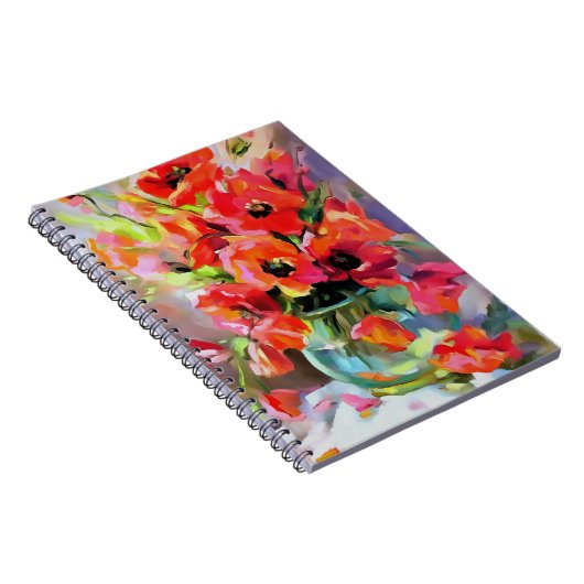 ガラスの花瓶の中のケシ ノートブック (右側)