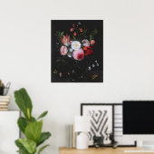 ガラスの花瓶の春の花, 17世紀 ポスター (ホームオフィス)
