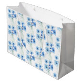 ガラスの花瓶の青い花 ラージペーパーバッグ (裏面アングル)