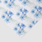 ガラスの花瓶の青い花 薄葉紙 (詳細)