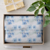 ガラスの花瓶の青い花 薄葉紙 (ギフト)