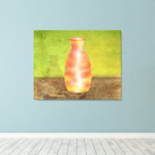 ガラスの花瓶 キャンバスプリント (インサイチュ (ウッドフロア))