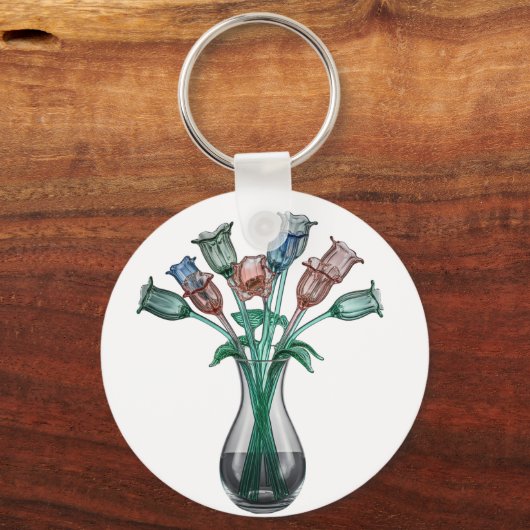 ガラスの花 キーホルダー (裏面)