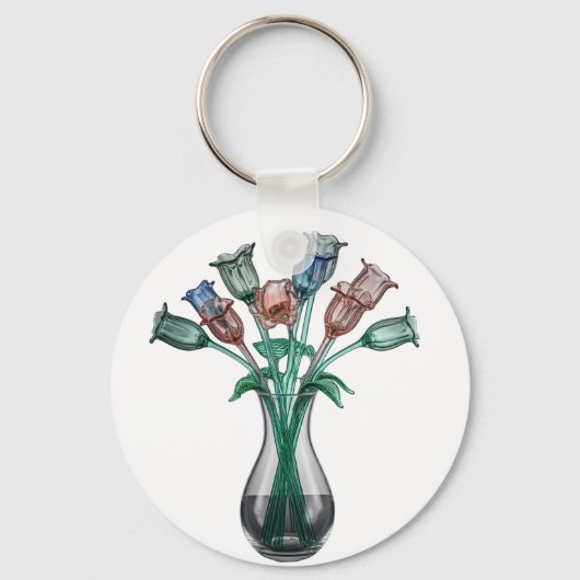 ガラスの花 キーホルダー (裏面)