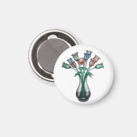 ガラスの花 マグネット (正面/裏面)