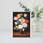 ガラスの花Jan Brueghel the Younger ポストカード (スタンド正面)