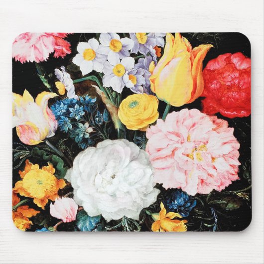 ガラスの花Jan Brueghel the Younger マウスパッド (正面)