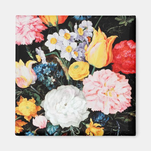 ガラスの花Jan Brueghel the Younger マグネット (正面)