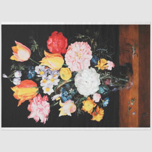 ガラスの花Jan Brueghel the Younger 薄葉紙 (正面)