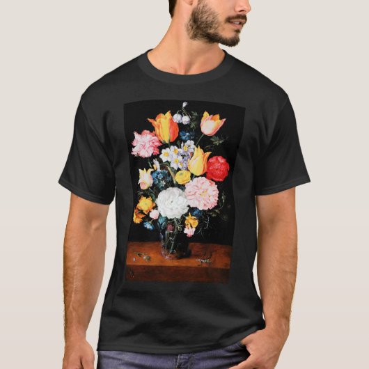 ガラスの花Jan Brueghel the Younger Tシャツ (正面)