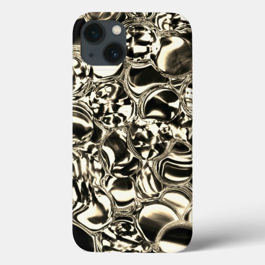 ガラスの輝きの金ゴールドや気泡の血か？ Case-Mate iPhoneケース (裏面)