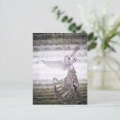 ガラスの遊天使のトランペットとシートのイメージ ポストカード (スタンド正面)