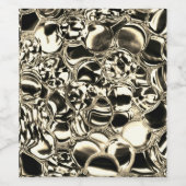 ガラスの金ゴールドや泡のガラスの輝き? ワインラベル (シングルラベル)