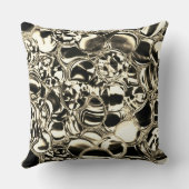 ガラスの金ゴールドや泡の血？ クッション (裏面)