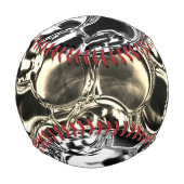 ガラスの金ゴールドや泡の血？ミックス色 野球ボール (裏面)