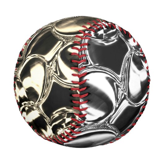 ガラスの金ゴールドや泡の血？ミックス色 野球ボール (アングル)