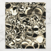 ガラスの金ゴールドや泡の血？ ワインラベル (シングルラベル)