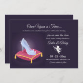 ガラスの靴のお知らせを保存しよう 招待状 (正面/裏面)