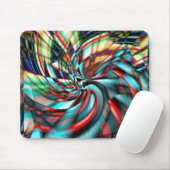 ガラスの音を打ち込んだ拡大ピクセルスパイラル マウスパッド (マウス)