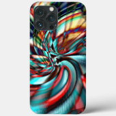 ガラスの音を打ち込んだ拡大ピクセルスパイラル Case-Mate iPhoneケース (裏面)