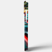 ガラスの音を打ち込んだ拡大ピクセルスパイラル Case-Mate iPhoneケース (裏面 / 左)